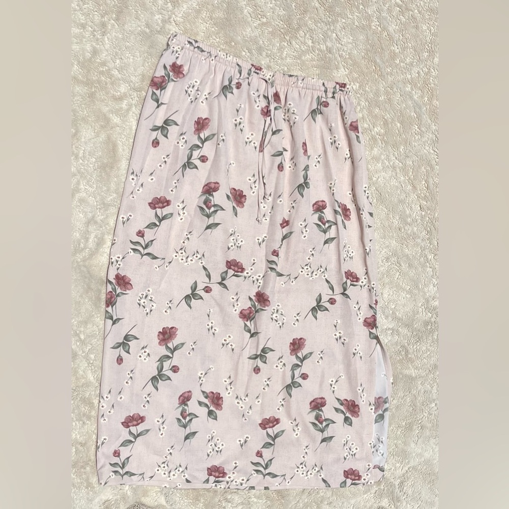 34. Bice by Sag Harbor Floral Skirt | Size Medium | Floral, Elastic Waistband